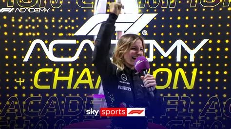 F1 Academy: Doriane Pin wins 2025 title in Las Vegas as Mercedes driver ...