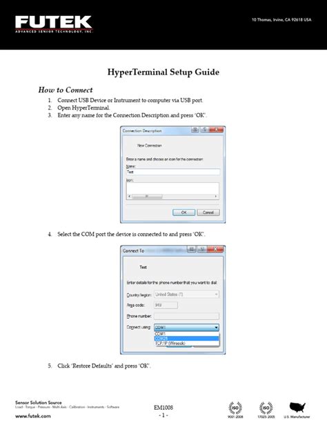 HyperTerminal Setup 的图像结果