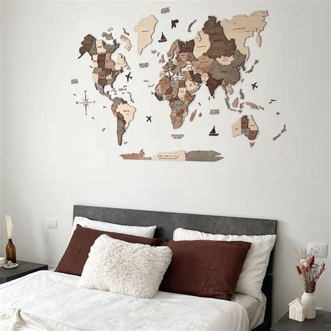 Wooden World Maps For Wall Decor • Enjoy The Wood