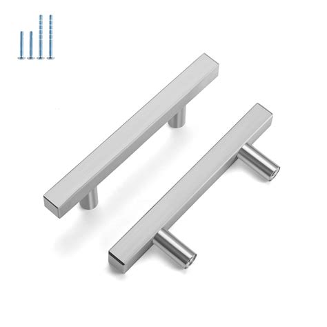 homdiy 10 Pack Brushed Nickel Cabinet Pulls Kitchen Cabinet Handles ...