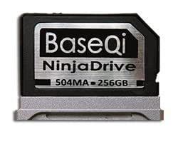 BaseQi NinjaDrive Aluminum 256GB Storage Expansion Card for MacBook Pro ...