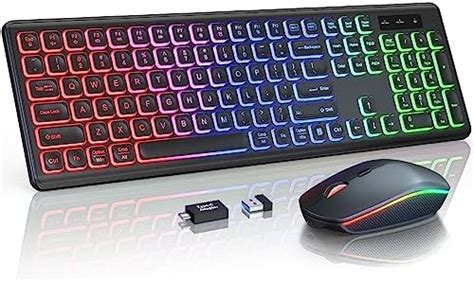 Amazon.in: Buy Wireless Keyboard and Mouse Combo - RGB Backlit ...