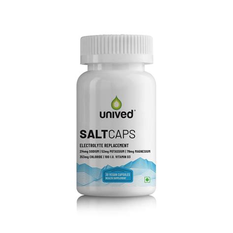 Unived Salt Capsules, Electrolyte Replacement for Runners, Cyclists ...