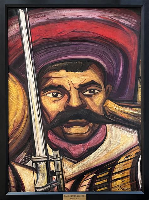 David Alfaro Siqueiros - Emiliano Zapata, Original Social Realism ...