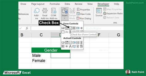 Insert Checkbox Shortcut Excel 的图像结果