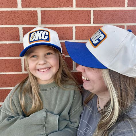 Youth OKC Bolt Hat - Royal Blue/Cream – Blue Seven