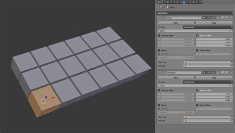 Array Modifier in Blender 的图像结果