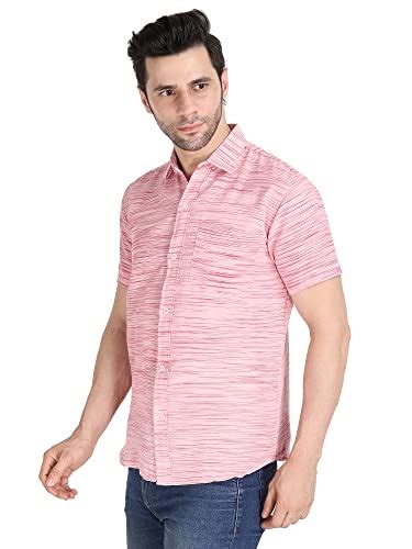 Buy KOSZULE Formal Regular Fit Linen Shirt Half Sleeves for Men (38 ...