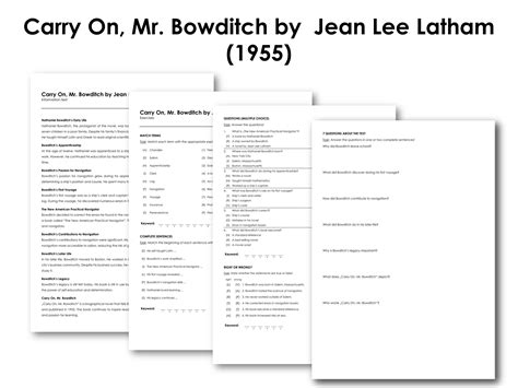 Carry On, Mr. Bowditch by Jean Lee Latham (1955) | Made By Teachers