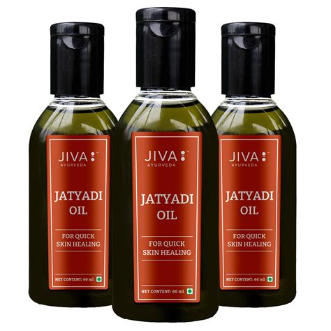 Jiva Jatyadi Oil 60ml | 100% Ayurvedic Formulation | Heals Wounds ...