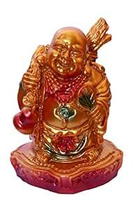 Buy Maggnate Fengshui Golden Laughing Buddha(Small) Showpiece Online at ...