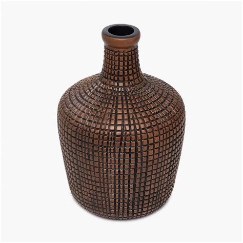 Buy Adrian-Amelia Cube Textured Vase from Home Centre at just INR 1299.0
