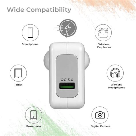 pTron Volta FC16 30W QC3.0 Smart USB Charger with Type-C 1M USB Cable ...