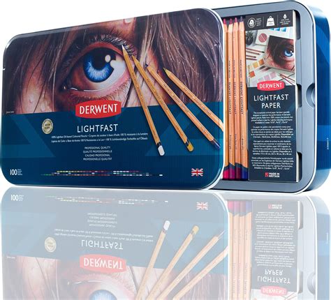 Derwent Lightfast Colour Pencils, 4mm Round Premium Core Strength ...