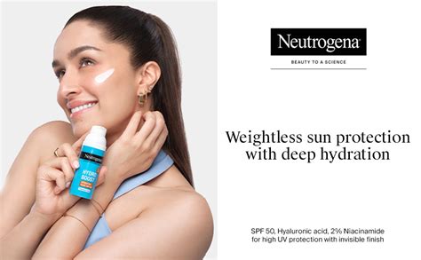 Neutrogena Hydro Boost Face Sunscreen SPF50+ PA++++ | Hyaluronic Acid ...