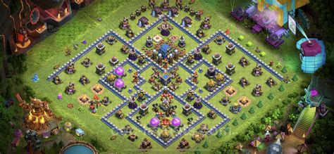 Best Anti 3 Stars Base TH12 with Link, Hybrid - Town Hall Level 12 Base ...
