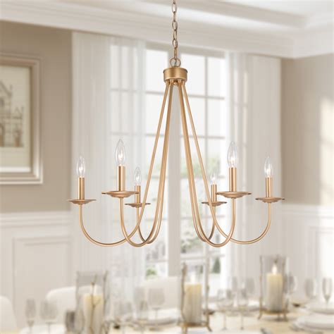 Modern Candle Style 9-Light Chandelier Fixture For Living Room Dining ...