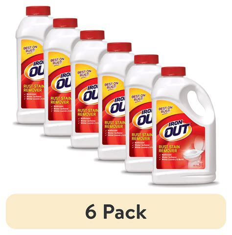 (6 pack) Iron OUT Powder Rust Stain Remover, 76 oz. - Walmart.com