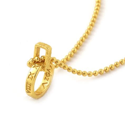 Roman Numerals pendant neckchain – AZGA