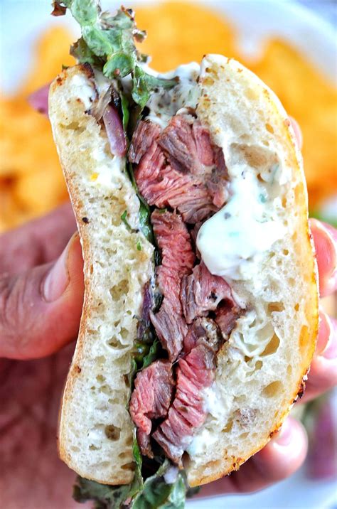 Savory Steak Sandwich with Rich Horseradish Sauce by Kenneth Temple ...