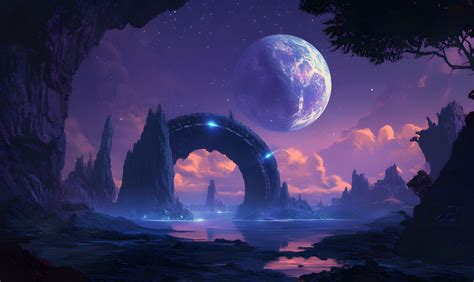 Fantastical alien world by PluckedOwl on DeviantArt