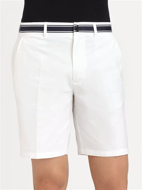 Mens Flat Front White Shorts at Jasper Gunson blog