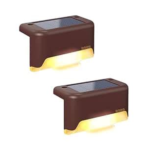 R2S2 Aluminium Solar Deck Lights Outdoor Waterproof LED Step Lights for ...