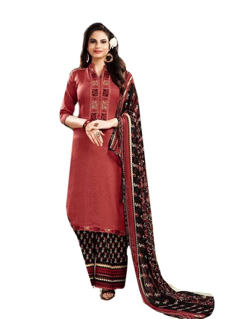 Buy BKRKJ Women's Jam cotton Lawn Fabric Unstitched Dress Material ...