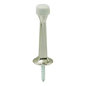 Prime-Line U 10123 Square Rigid Door Stop, 2-7/8 in Heavy Duty Satin ...