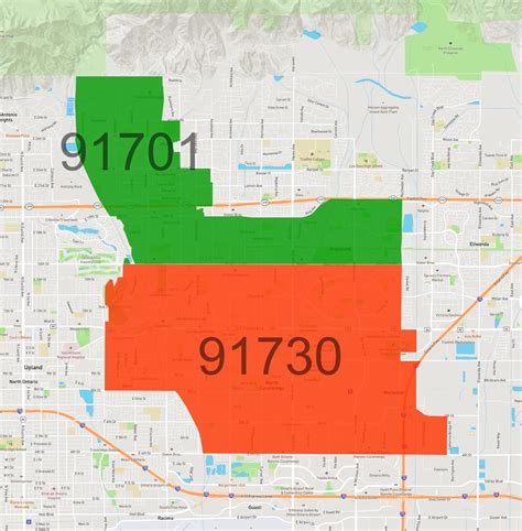 Zip Codes in Rancho Cucamonga