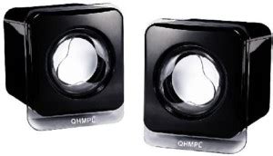 QHMPL QHM 611 USB 5V Adapter Mini USB 2.0 Speaker with 3.5 mm Audio ...