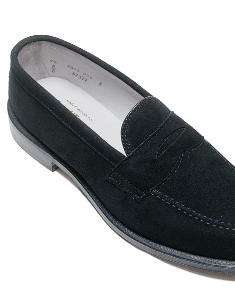 Alden Penny Loafer Black Suede 5737F 'The Little Nicky'