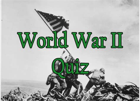 Hardest World War II Quiz - WW2 Quiz With 25 Questions