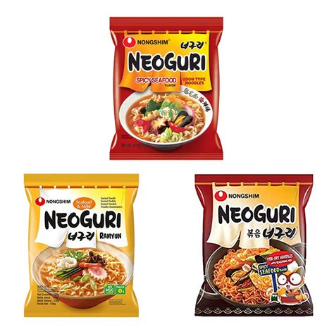 Ohmarket Nongshim Neoguri Noodle Combo Neoguri Spicy Seafood Original ...