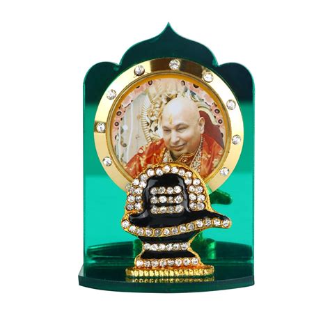 Buy Guruji Maharaj Swaroop with Shivling Car Dashboard Multi Color in ...