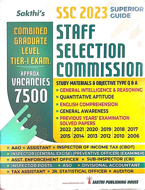 Routemybook - Buy Sakthi Superior Guide SSC Staff Selection Commission ...