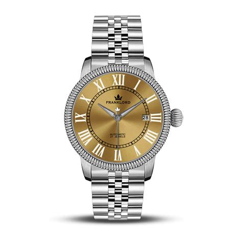 Franklord Majestic Aura 2.0 - Black in Gold | Luxury Automatic Watch ...