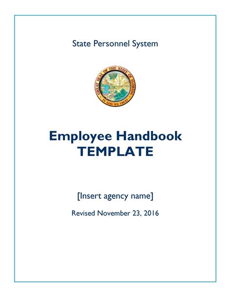 california employee handbook 2018 template