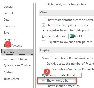 Image result for How to View Formula Bar in Excel