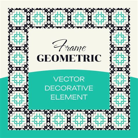 Geometric frame | Premium Vector