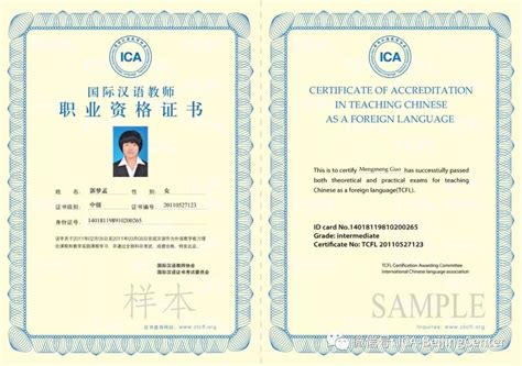 对外汉语教师资格证（职业资格认证）_摘编百科