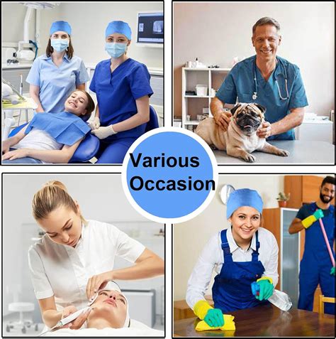 JONATHAN UNIFORM Unisex Blue Scrub Cap Tie Back Men Doctor Hat and ...