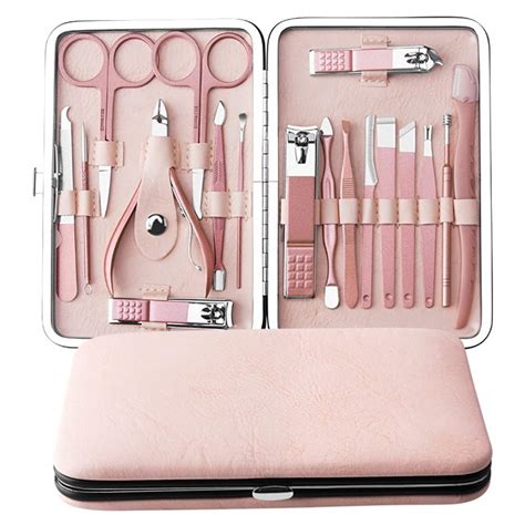 Manicure Set Professional Nail Clippers Kit Pedicure Care Tools ...