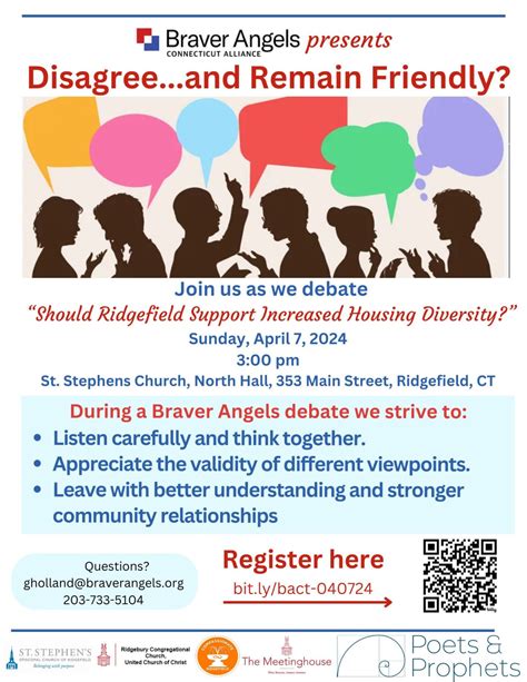 Braver Angels Community Debate: Should Ridgefield support increased ...