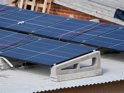 Solar panels installation on a terrace | Premium Photo