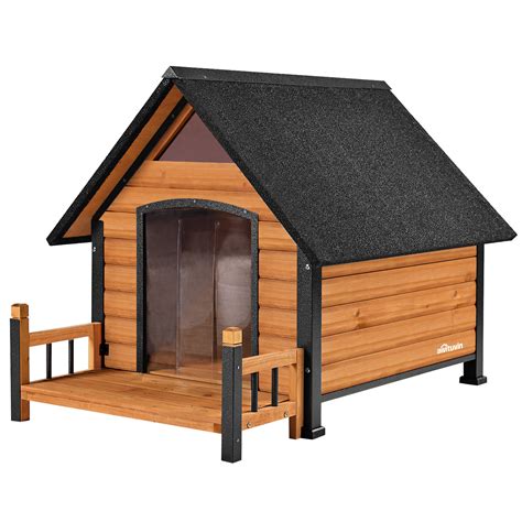 Aivituvin Outdoor Dog House, Waterproof Puppy Shelter Indoor Doghouse ...
