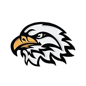 ISEE 360® Eagle Face Autographics Printed Car Stickers for Car Rear ...