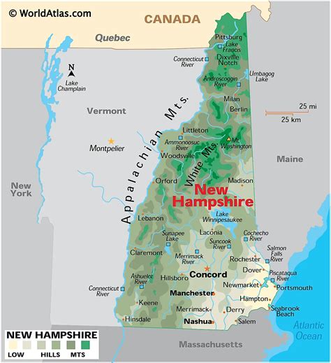 New Hampshire Maps & Facts - World Atlas