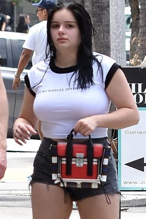 Ariel Winter Steps Out in Shirt That Asks, 'Do My Nipples Offend You?'