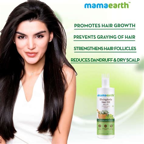 Buy MAMAEARTH BHRINGAMLA HAIR OIL WITH BHRINGRAJ & AMLA FOR INTENSE ...